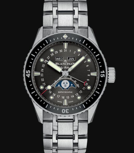 Blancpain Fifty Fathoms Watch Review Bathyscaphe Quantième Complet Phases de Lune Replica Watch 5054 1110 70B Blancpain Fifty Fathoms Watch Review Bathyscaphe Quantième Complet Phases de Lune Replica Watch 5054 1110 70B
